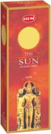 hem sun incense sticks - 6 packs - 120 sticks - 301g logo