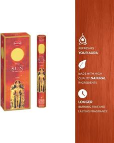 img 1 attached to Hem Sun Incense Sticks - 6 Packs - 120 Sticks - 301g