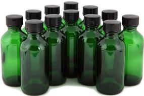 img 4 attached to 🍃 Vivaplex Green Glass Bottles with Lids: The Ultimate Travel Accessory for Your Bottles & Containers