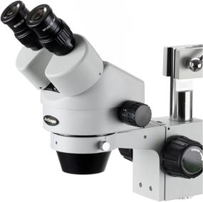 img 1 attached to 🔬 AmScope SM-4B Professional Binocular Stereo Zoom Microscope with WH10x Eyepieces, 7X-45X Magnification, and 0.7X-4.5X Zoom Objective on a Double-Arm Boom Stand