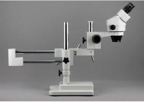 img 2 attached to 🔬 AmScope SM-4B Professional Binocular Stereo Zoom Microscope with WH10x Eyepieces, 7X-45X Magnification, and 0.7X-4.5X Zoom Objective on a Double-Arm Boom Stand