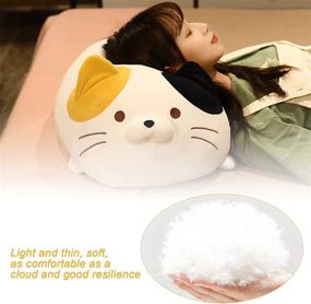 img 3 attached to 🐱 Cute and Super Soft 23.6in Big Fat Cat Plush Hugging Pillow for Kids, Perfect Sleeping Cat Plushie Partner Gift for Boys and Girls