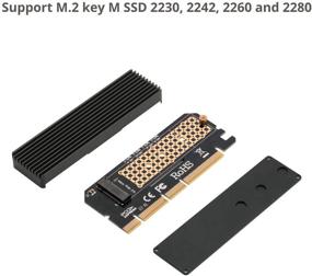 img 1 attached to 💻 Адаптер SIIG Full Speed M.2 M Key Nvme SSD к PCIe с тепловым колпачком - поддерживает Windows 7/8/10 и несколько форматов M.2 SSD