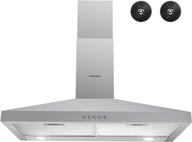 efficient airflow with firegas 30 inch wall mount range hood - stainless steel stove vent hood with 3 speed exhaust fan and convertible duct logo