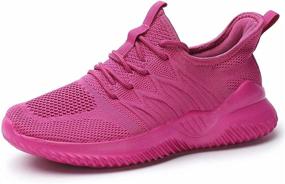 img 4 attached to Walking Running Sneakers Lightweight Trainers Women's Shoes and Athletic