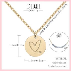 img 1 attached to 💖 DHQH Gold Pendant Heart Necklace - Perfect 10th, 15th, 18th, 20th Birthday Gifts for Girls