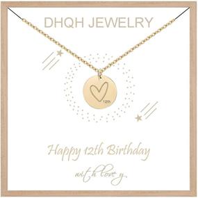 img 4 attached to 💖 DHQH Gold Pendant Heart Necklace - Perfect 10th, 15th, 18th, 20th Birthday Gifts for Girls