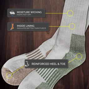img 1 attached to 🧦 Enhanced Cushioning and Durability: Hot Feet Outdoors Reinforced Socks