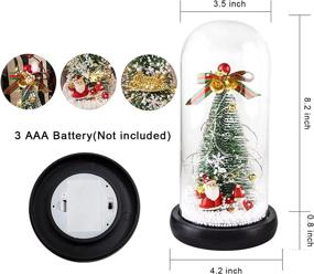 img 3 attached to KIRE Christmas Tree Glass Blessing Seasonal Decor