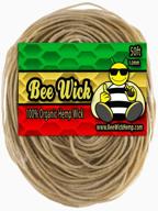 hand-waxed american beeswax organic hemp wick - 50ft, 1.0mm diameter logo