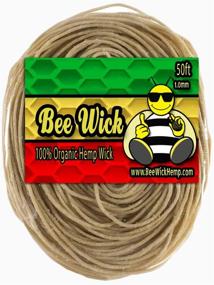 img 4 attached to Hand-Waxed American Beeswax Organic Hemp Wick - 50ft, 1.0mm Diameter