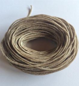 img 3 attached to Hand-Waxed American Beeswax Organic Hemp Wick - 50ft, 1.0mm Diameter