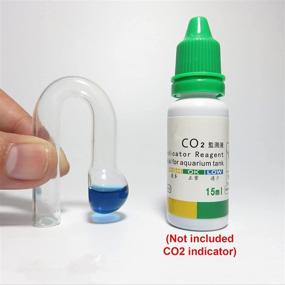 img 1 attached to 🐠 Enhance Your Planted Fish Tank with Ailinda CO2 Drop Checker Glass Aquarium Monitor and CO2 Indicator