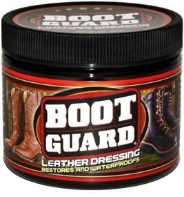 img 4 attached to 👢 Boot Guard Leather Dressing: Revitalize and Nourish Leather Footwear, Automotive Interiors, Jackets, Saddles, and Purses - 5oz Jar