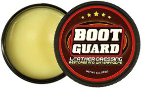 img 3 attached to Бодрящее средство для кожи "Boot Guard Leather Dressing": окрепляет и питает обувь из кожи, автомобильный салон, куртки, седла и сумки - баночка 5 унций.