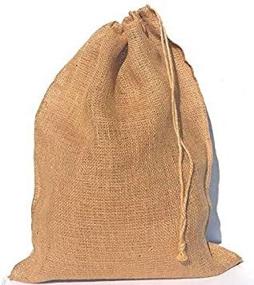 img 3 attached to BAGTAK Burlap Bags Drawstring Sack Gift Wrapping Supplies