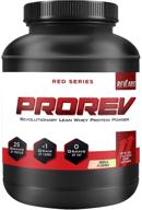 🏋️ revlabs-красная серия: протеиновый порошок prorev - ванильный вкус - высокий уровень белка, низкое содержание углеводов - прекрасно подходит для фитнес-энтузиастов! логотип