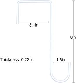 img 3 attached to DINGEE Pack Fence Hooks Inch Industrial Hardware