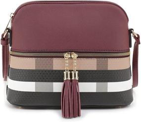 img 4 attached to SG SUGU Lightweight Crossbody Handbags for Women with Pattern and Matching Wallets