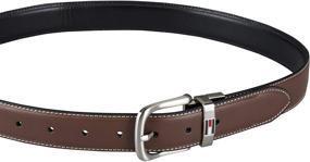 img 1 attached to 👔 Tommy Hilfiger Reversible Brown Men's Belt Dress Accessories: Stylish and Versatile