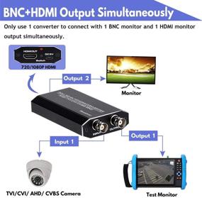 img 3 attached to 📺 Высококачественный преобразователь TVI/CVI/AHD в HDMI: Full HD 4K 720P/1080P/3MP/4MP/5MP/8MP BNC в HDMI Видеоадаптер для монитора HDTV DVRs