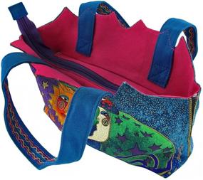 img 2 attached to 🌌 Laurel Burch 'Celestial Felines' Medium Tote Handbag