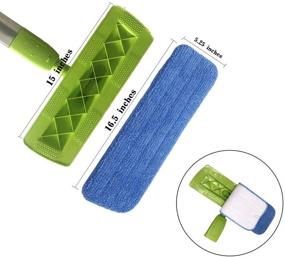 img 2 attached to 5-Pack of Compatible Microfiber Spray Mop Replacement Heads for Bona Floor Care System, Ideal for Wet/Dry Mops