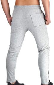 img 3 attached to BROKIG Mens Zip Jogger Pants Men's Clothing