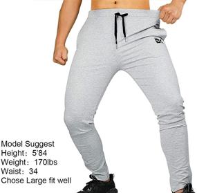 img 2 attached to BROKIG Mens Zip Jogger Pants Men's Clothing