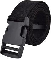 aibearty canvas web buckle belt: stylish and versatile waistband for women, men, and teens logo