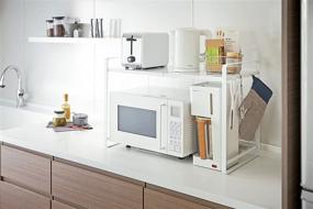 img 2 attached to 🗄️ Efficient White Kitchen Counter Organizer: Yamazaki Home Expandable One Size Solution