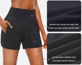 img 1 attached to 🏃 Comfortable & Stylish: Soothfeel Women's Running Shorts with Zip Pocket - Quick Dry & High Waisted - Ideal for Athletic Workouts - Includes Liner - 5 inch