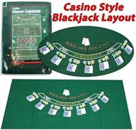 trademark poker 405694 blackjack layout: a spacious 36 x 72 inch gaming surface! логотип