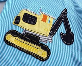 img 1 attached to 🐸 Frogwill Toddler Excavator Cartoon Construction Boys' Tops, Tees & Shirts