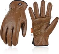 🧤 vgo unlined water-resistant leather gloves ca9597wp логотип