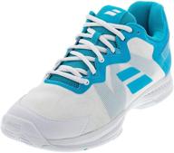 🎾 babolat women's tennis shoes - silver athletic footwear for women logo