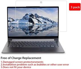 img 3 attached to 💎 Zshion Кристально чистый защитный экран (3 шт.) для Lenovo Yoga C940 14 дюймов - Высокое разрешение, защита от царапин