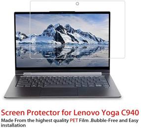 img 2 attached to 💎 Zshion Кристально чистый защитный экран (3 шт.) для Lenovo Yoga C940 14 дюймов - Высокое разрешение, защита от царапин