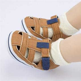 img 2 attached to 👶 Босоножки Sabe Anti-Slip для мальчиков 12-18 месяцев - обувь для малышей перед ходунками