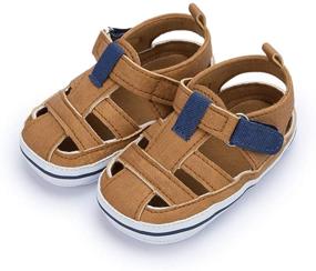 img 1 attached to 👶 Босоножки Sabe Anti-Slip для мальчиков 12-18 месяцев - обувь для малышей перед ходунками