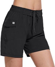 img 4 attached to 🩳 Bombshell Comfort with BALEAF Women's 5" Board Short and Liner Combo