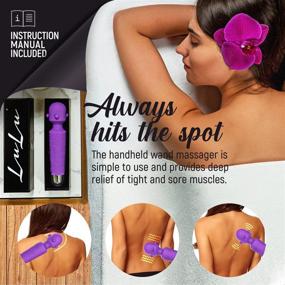 img 1 attached to 💜 LuLu 7: The Ultimate Upgrade in Personal Massagers - Uniquely Designed, Powerful, and Cordless - 5 Speeds, 20 Patterns - USB Rechargeable - Back and Neck Relief in Stunning Purple