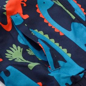 img 2 attached to KISBINI Cartoon Dinosaur Outdoor Windbreaker Boys' Clothing : Jackets & Coats