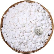 lulonpon river rocks - 4.4lb bag of natural polished white stones - small decorative pebbles for home décor and landscaping logo