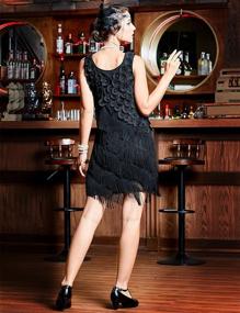 img 2 attached to PrettyGuide Womens Scalloped Origami Flapper Women's Clothing