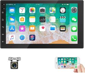 img 4 attached to 🚗 Ходоззи Двойная Дин Android Автомагнитола GPS 7'' Сенсорный Экран Bluetooth Автомобильное Радио Головное Устройство: Беспрецедентная Связь и Развлечения с Разделенным Экраном, WiFi, FM, DVR, Зеркальной Ссылкой, Автомобильным MP5-плеером + Камера