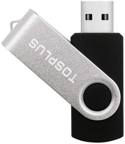 img 1 attached to 🖥️ Набор из 5 флешек USB 2.0 TOSPLUS объемом 32 ГБ Thumb Drives Jump Drive Zip Drive (черный, зеленый, синий, красный, желтый)