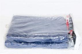 img 1 attached to 👜 Versatile 5-Pack Clear Vinyl Zippered Storage Bags: Organize and Protect with Hanger, 12x16x3 Inch