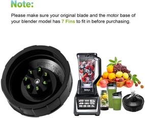 img 2 attached to 🍹 [New Updated] 7-Fin Blender Parts for Ninja Blender Cups - Compatible with Nutri Ninja Auto-iQ BN800, BN801, BL910, BL642, BL642-30, BL685, BL685-30, BL687CO-30 - Blender Replacement Parts and Juicer Accessories