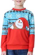 👕 festive fun for kids: besserbay kid's christmas ugly sweatshirt & xmas long sleeve funny shirt (ages 4-12) logo